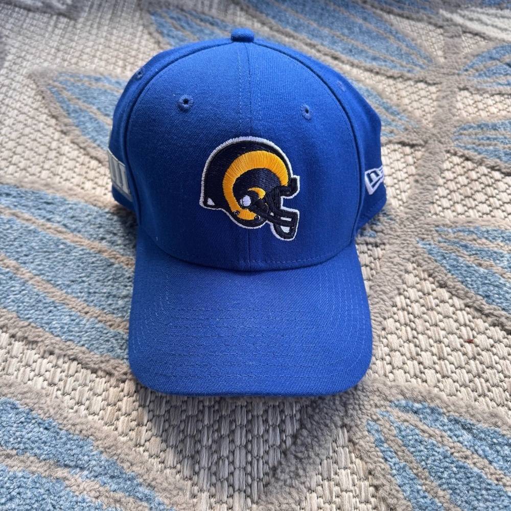 New Era Super Bowl LIII Los‎ Angeles Rams NFL Fitted Hat Size Medium/Large